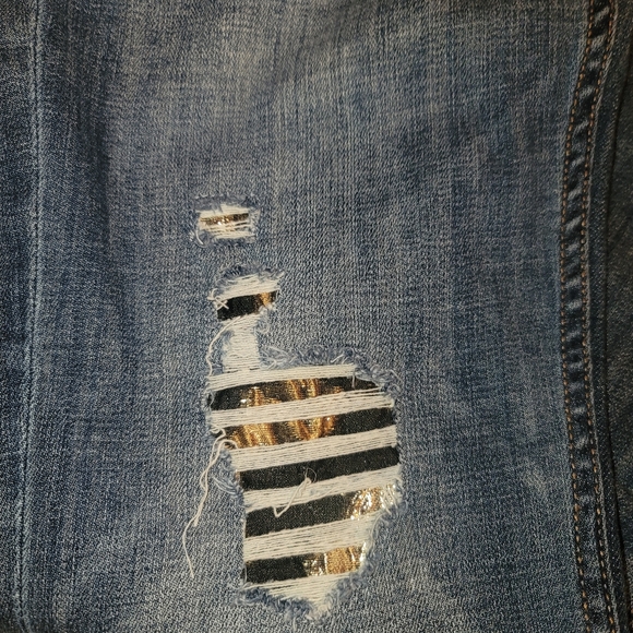 WHBM "The Slim" Distressed Jeans - Picture 3 of 4